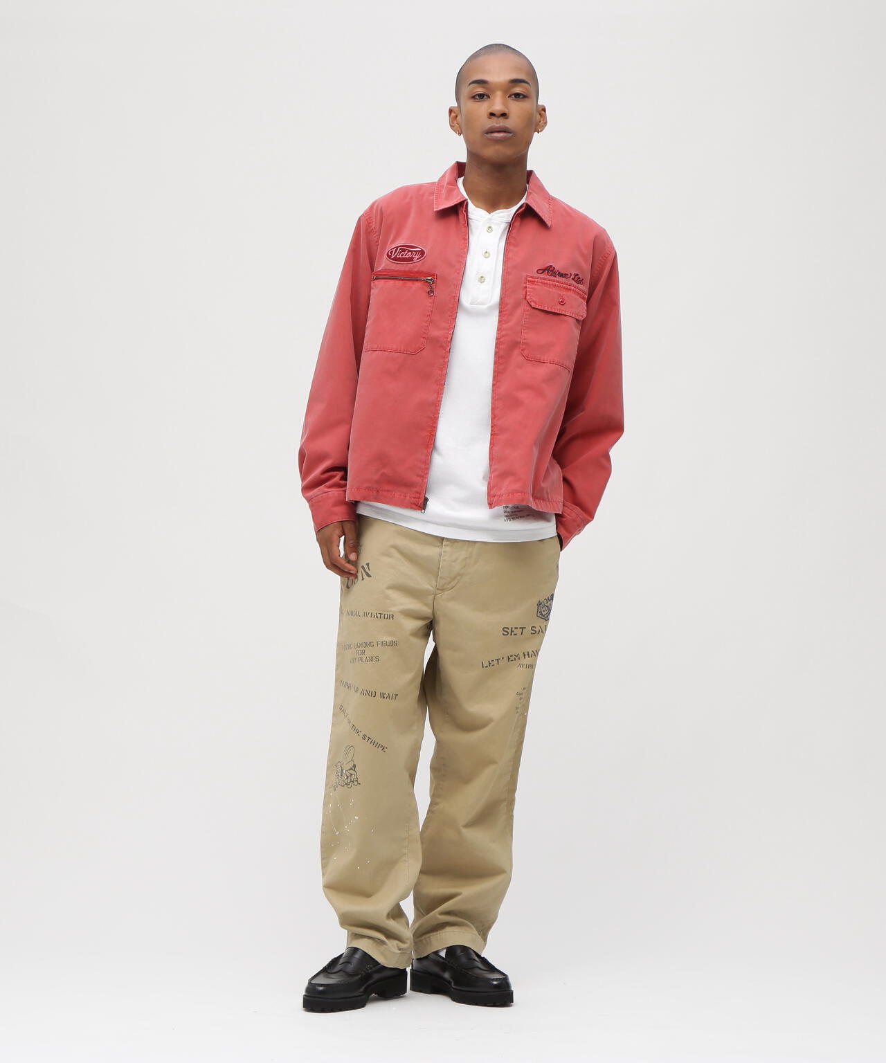【新品未着用】MEER. AMERICAN SLEEVE FLARE TOP A.A.R.C》FADED EMB WORK JACKET | AVIREX（アヴィレックス） ｜【公式
