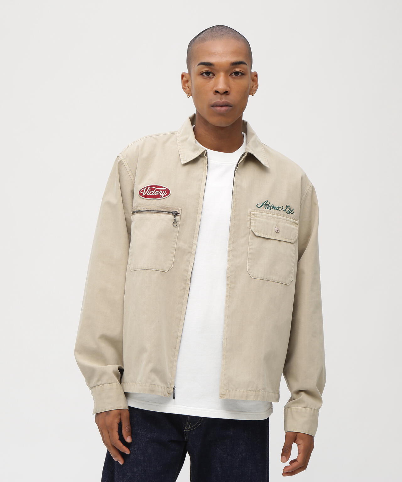 《A.A.R.C》FADED EMB WORK JACKET