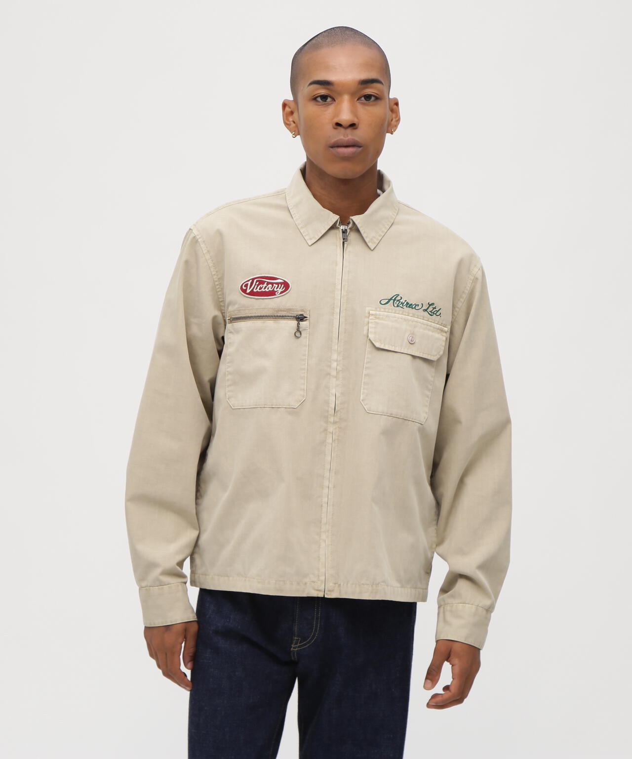 《A.A.R.C》FADED EMB WORK JACKET