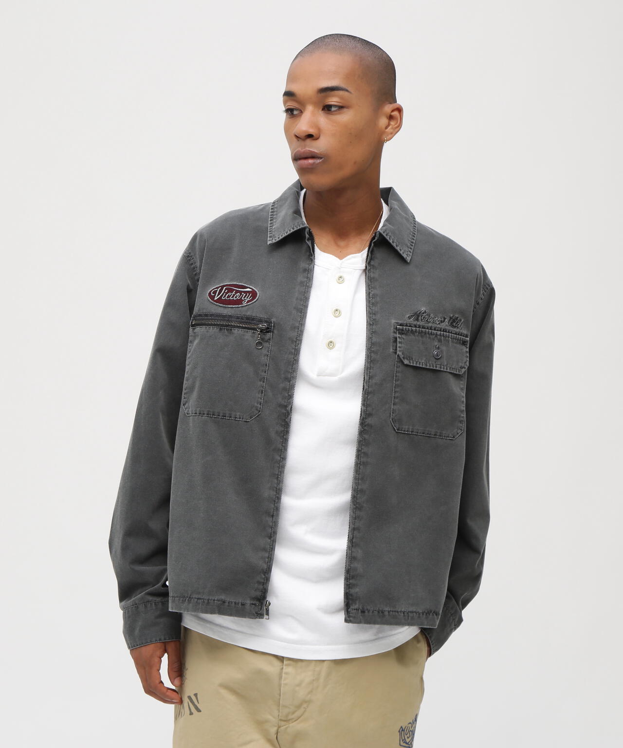 《A.A.R.C》FADED EMB WORK JACKET