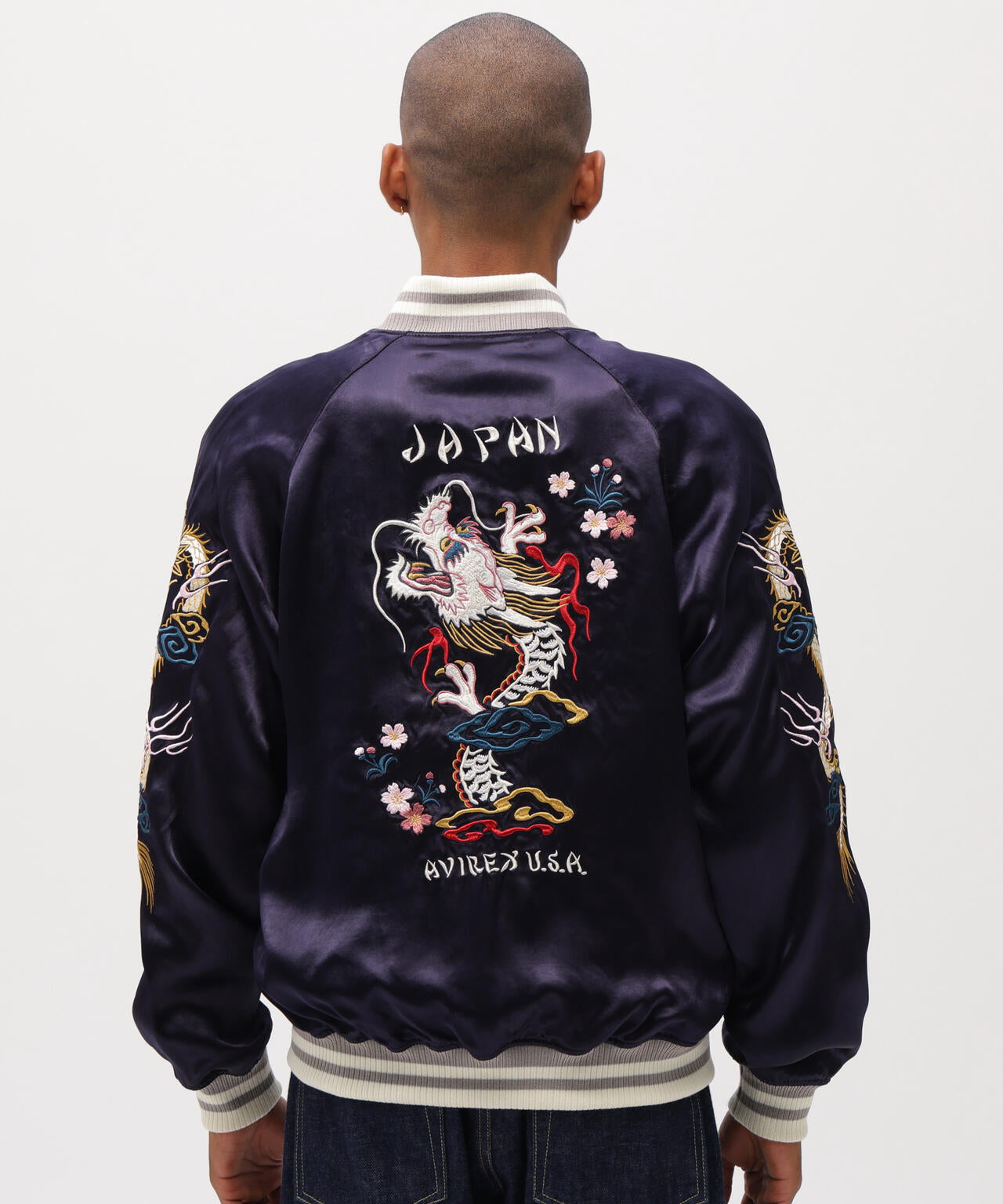 《直営店限定》SOUVENIR JACKET ”DRAGON & CHERRY BLOSSOMS”