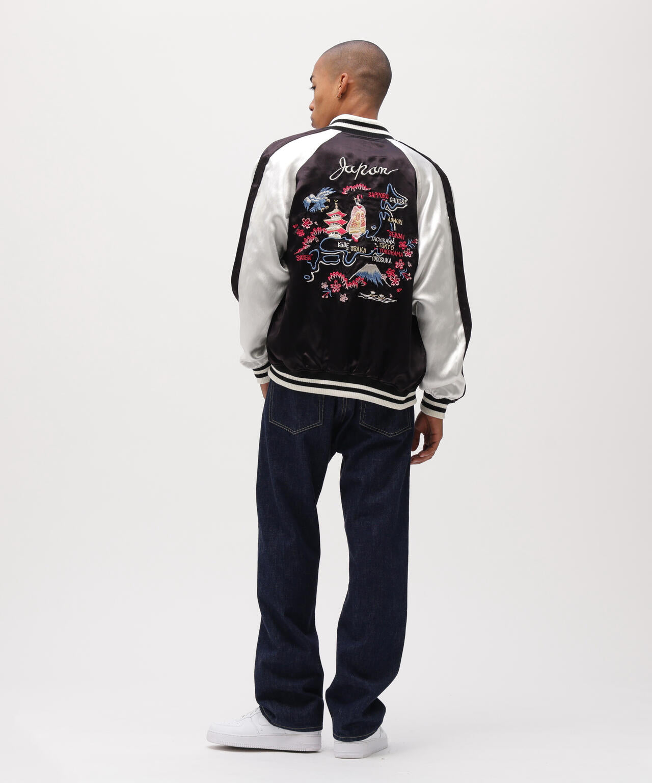 直営店限定》SOUVENIR JACKET ”DRAGON & CHERRY BLOSSOMS” | AVIREX