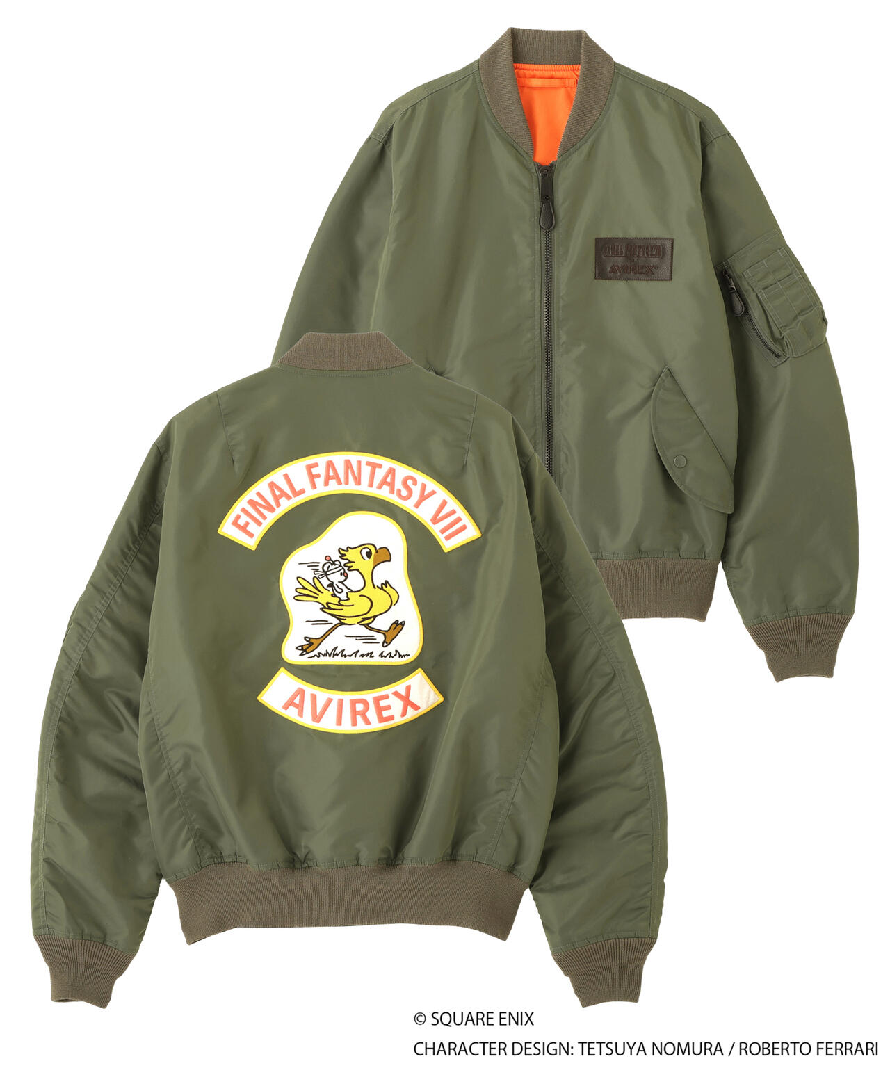 《AVIREX × FINAL FANTASY VII REMAKE》MA-1 CHOCOBO
