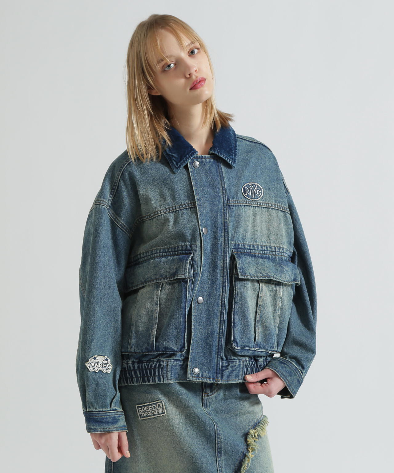 OVERSIZED WAPPEN DENIM JACKET | AVIREX（アヴィレックス） ｜【公式