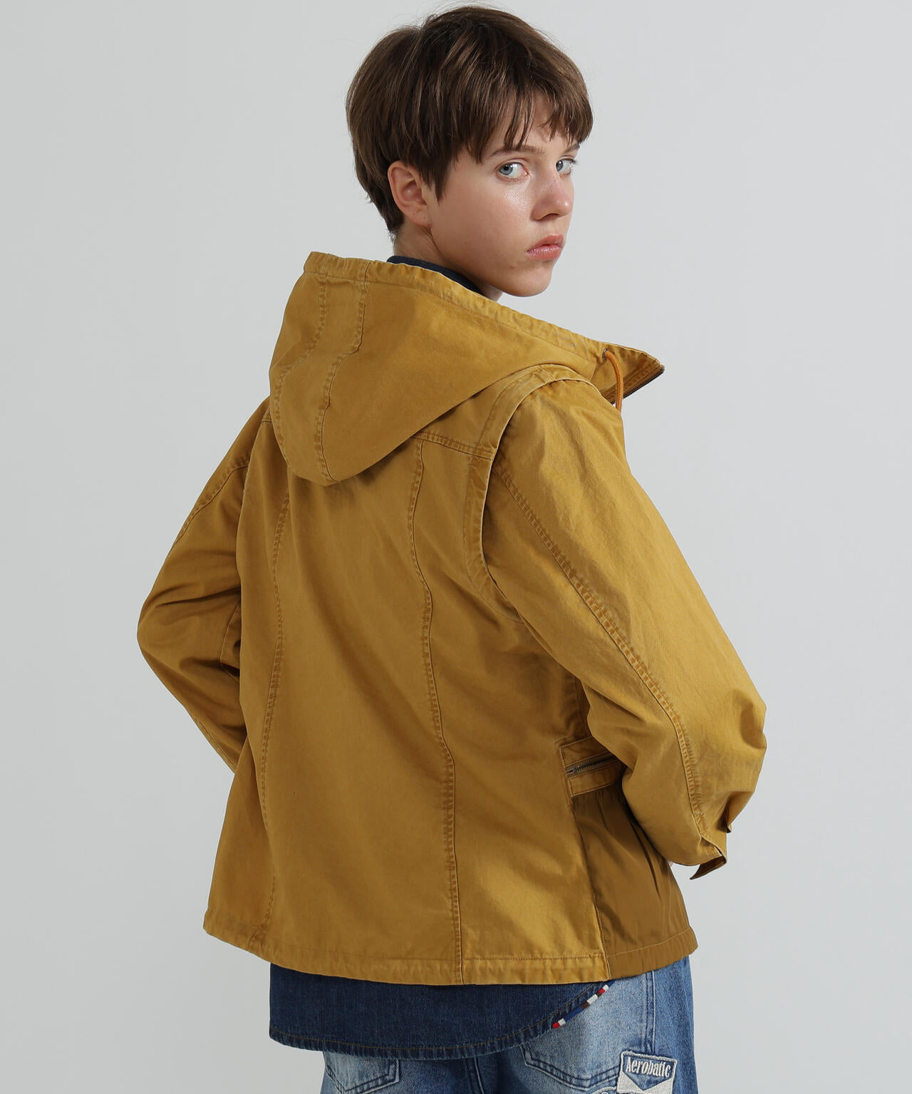 WOMAN》MILITARY ZIP POCKET DETACHABLE JACKET | AVIREX