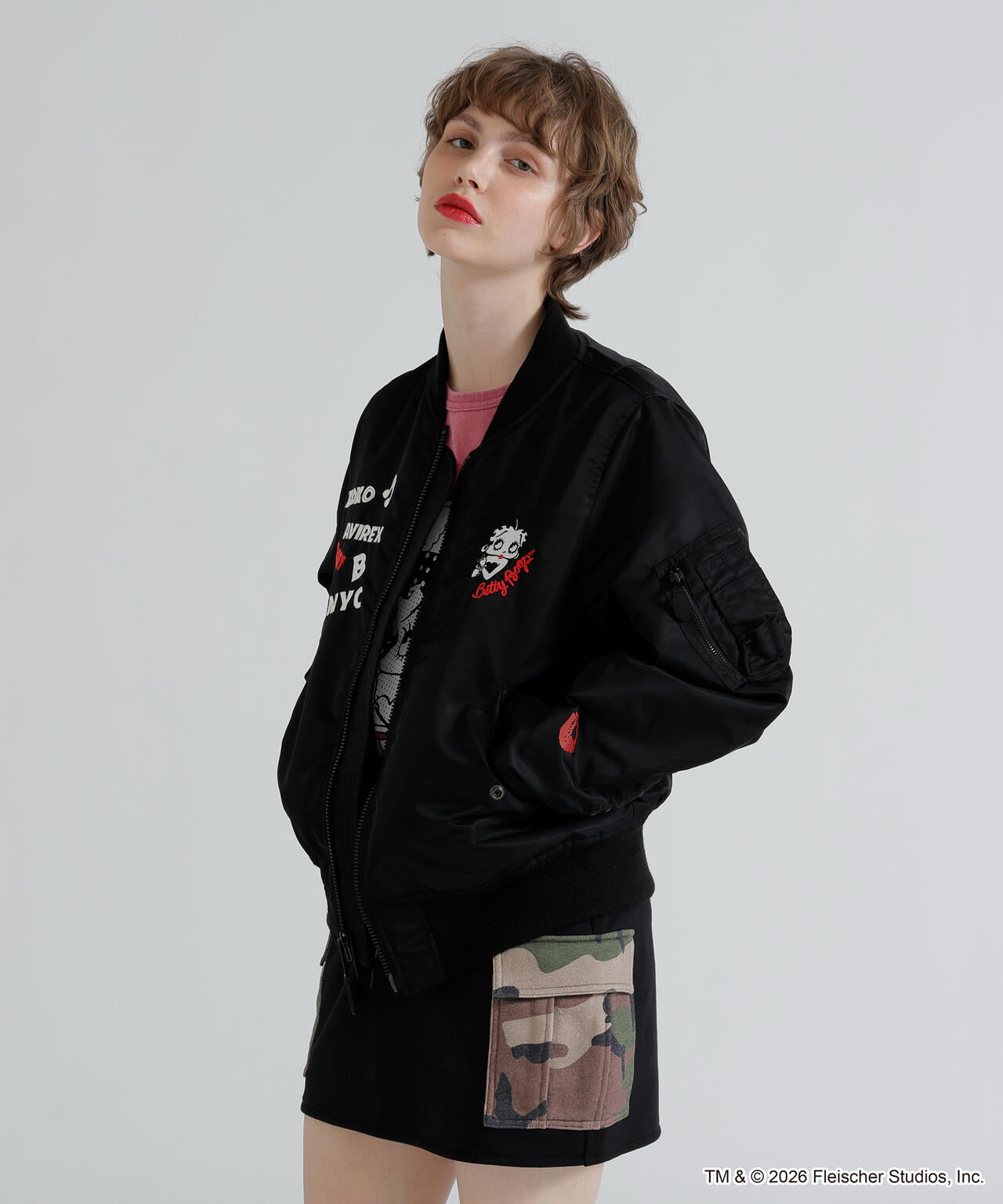 AVIREX × Betty Boop》LIGHT MA-1 | AVIREX（アヴィレックス
