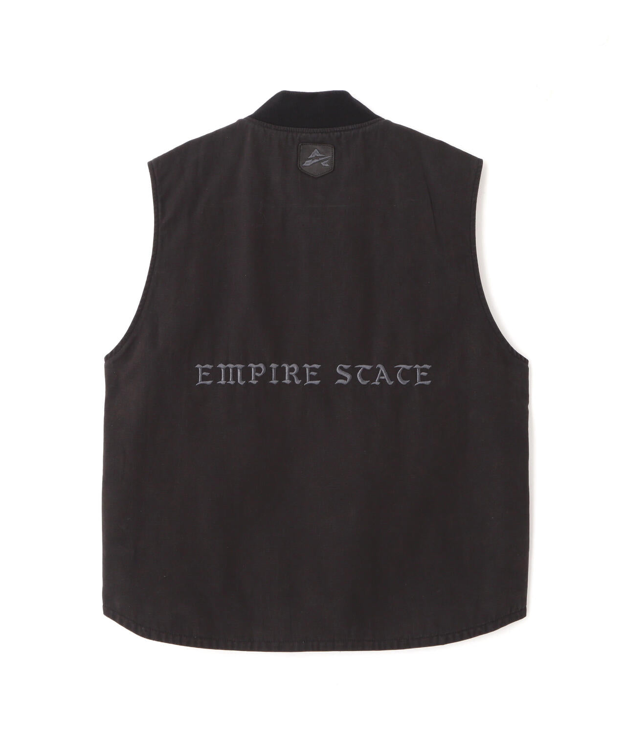 LEATHER PATCH DUCK VEST