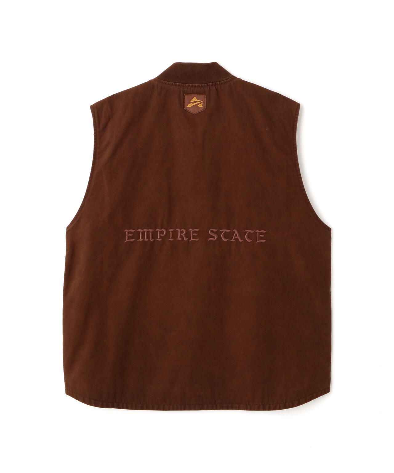 LEATHER PATCH DUCK VEST