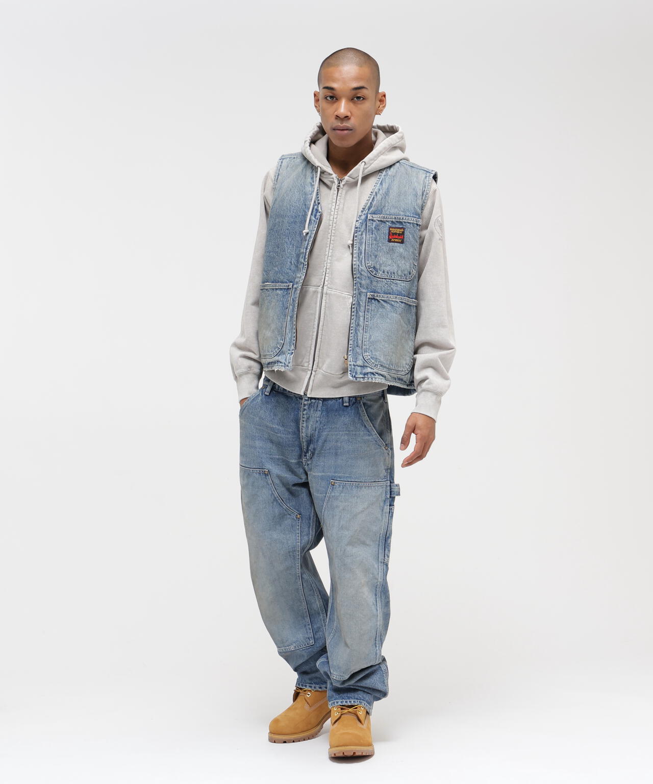 《AVIREX｜MOANDMO CLOTHING》DENIM WORK VEST