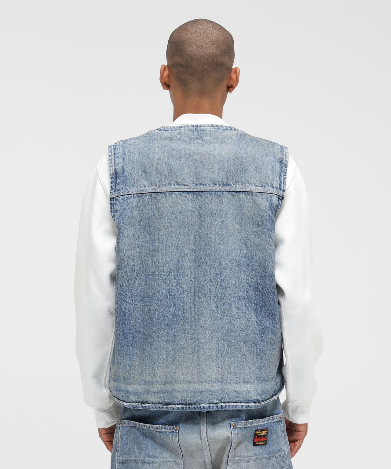 《AVIREX｜MOANDMO CLOTHING》DENIM WORK VEST