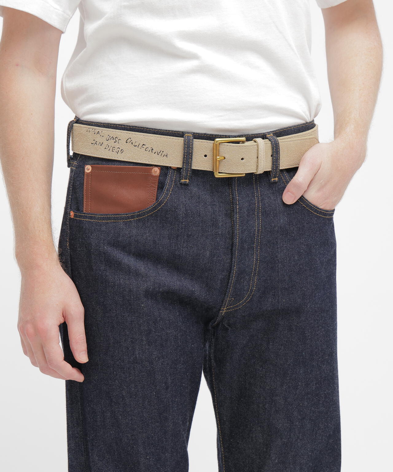 JAPAN MADE SUEDE BELT ”USN” | AVIREX（アヴィレックス） ｜【公式