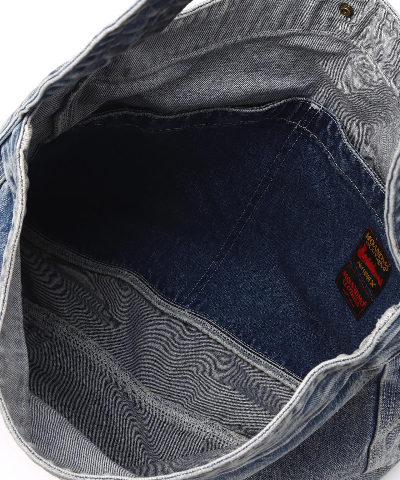 《AVIREX｜MOANDMO CLOTHING》DENIM POSTMAN BAG
