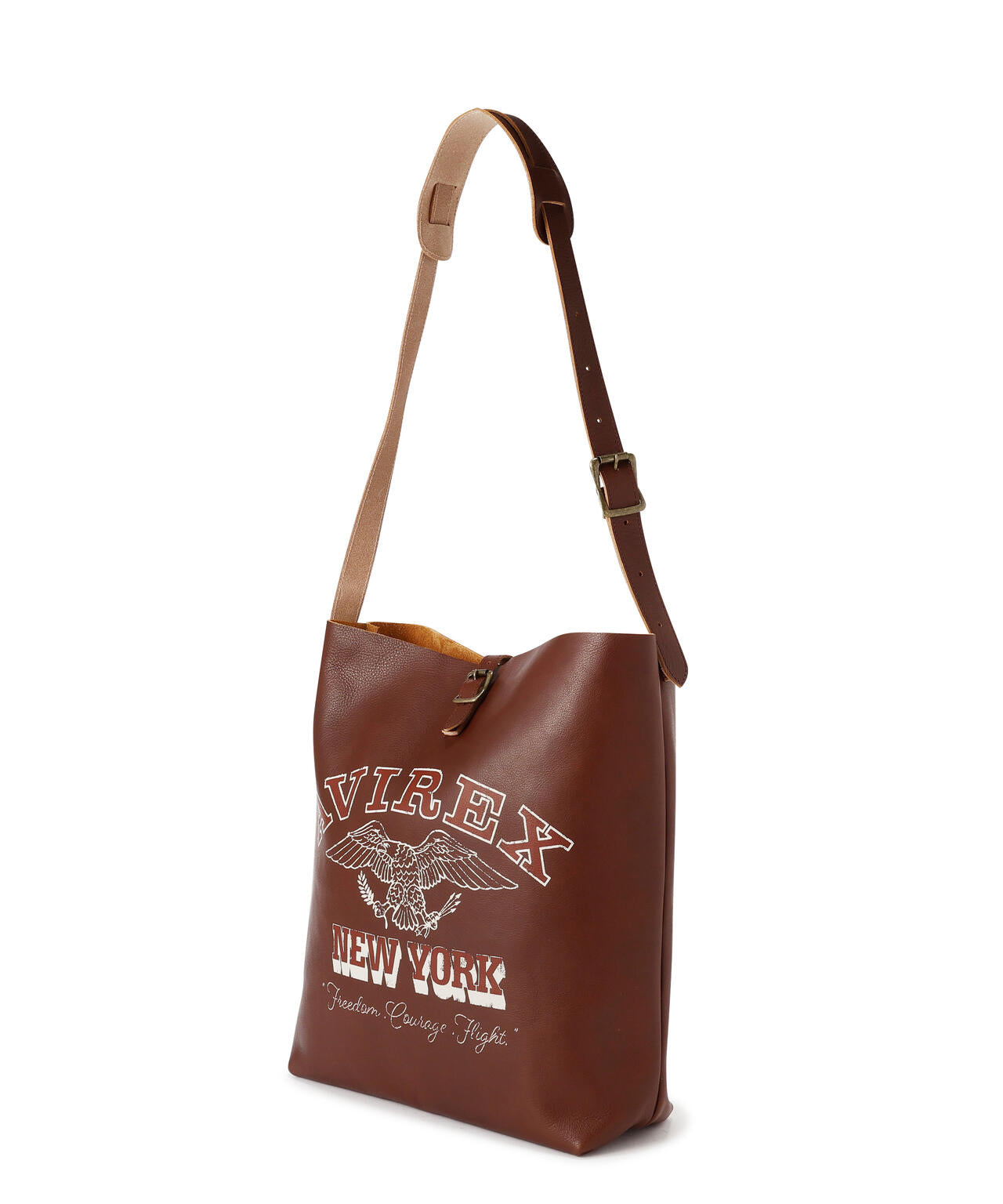 AVIREX 牛革 ダークブラウン トートバッグ JAPAN MADE LEATHER SHOULDER BAG | AVIREX（アヴィレックス