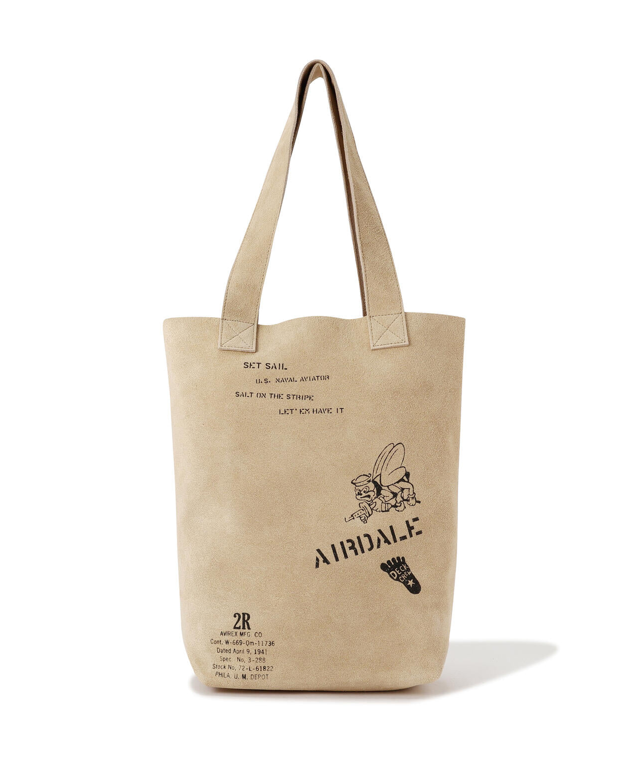 JAPAN MADE SUEDE TOTE BAG ”USN” | AVIREX（アヴィレックス