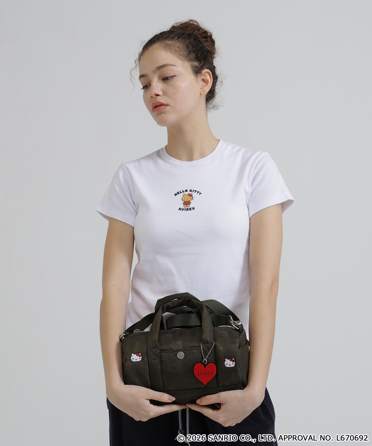 ストロベリーAVIREX A2 希少 バックプリント AVIREX×HELLO KITTY》MINI DUFFLE BAG | AVIREX（アヴィレックス