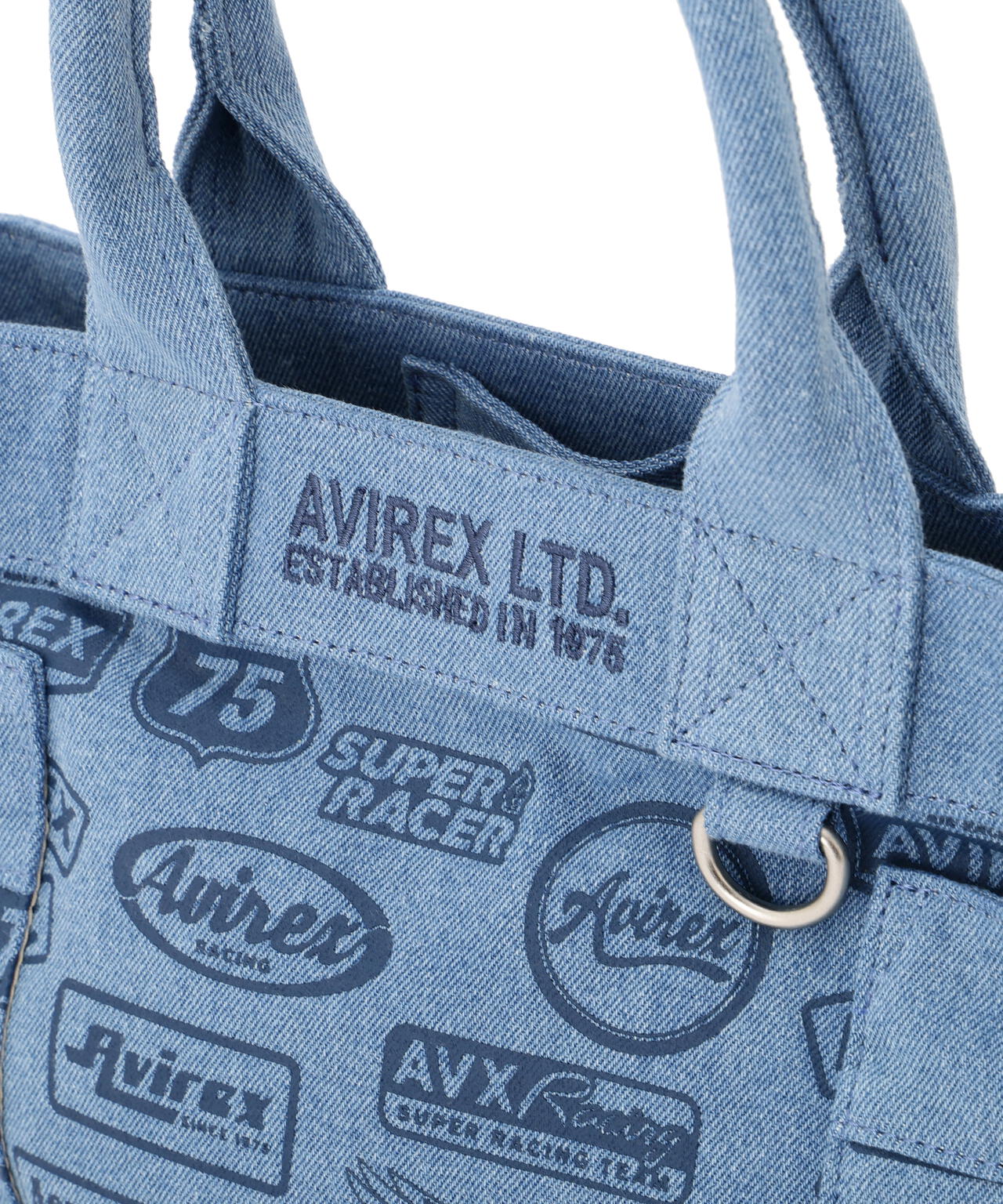 直営店限定》DENIM PATTERN MINI TOTE BAG | AVIREX（アヴィレックス