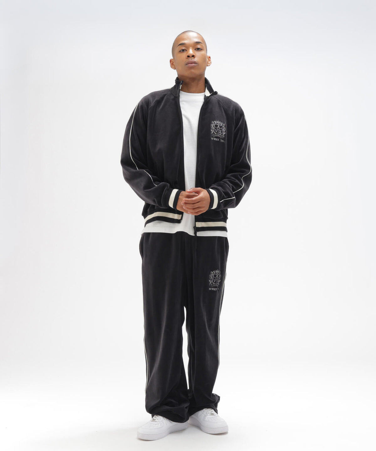 VELOUR TRACK PANTS