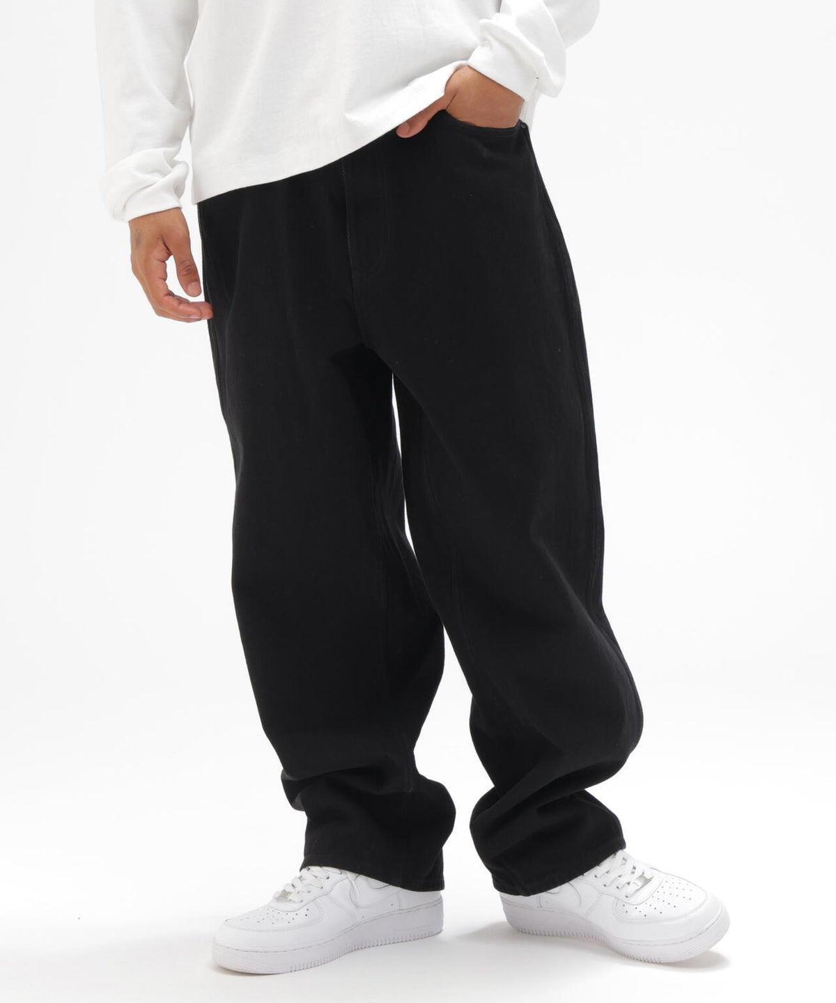 GOALERS EMBROIDERY DENIM PANTS