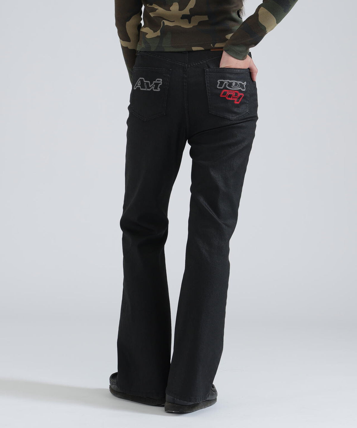 GOALERS DENIM FLARE PANTS
