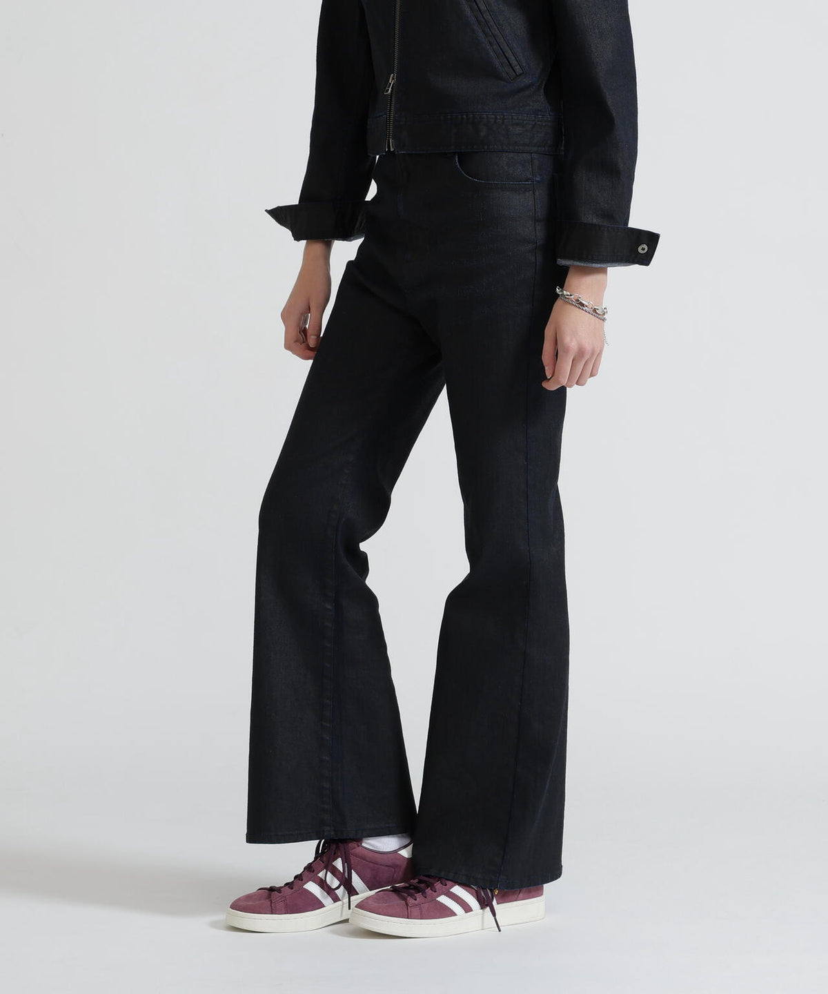 GOALERS DENIM FLARE PANTS