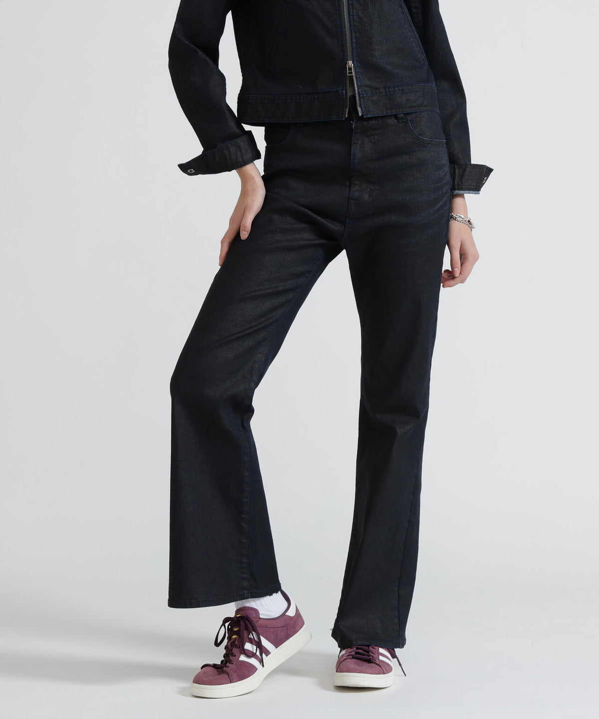 GOALERS DENIM FLARE PANTS