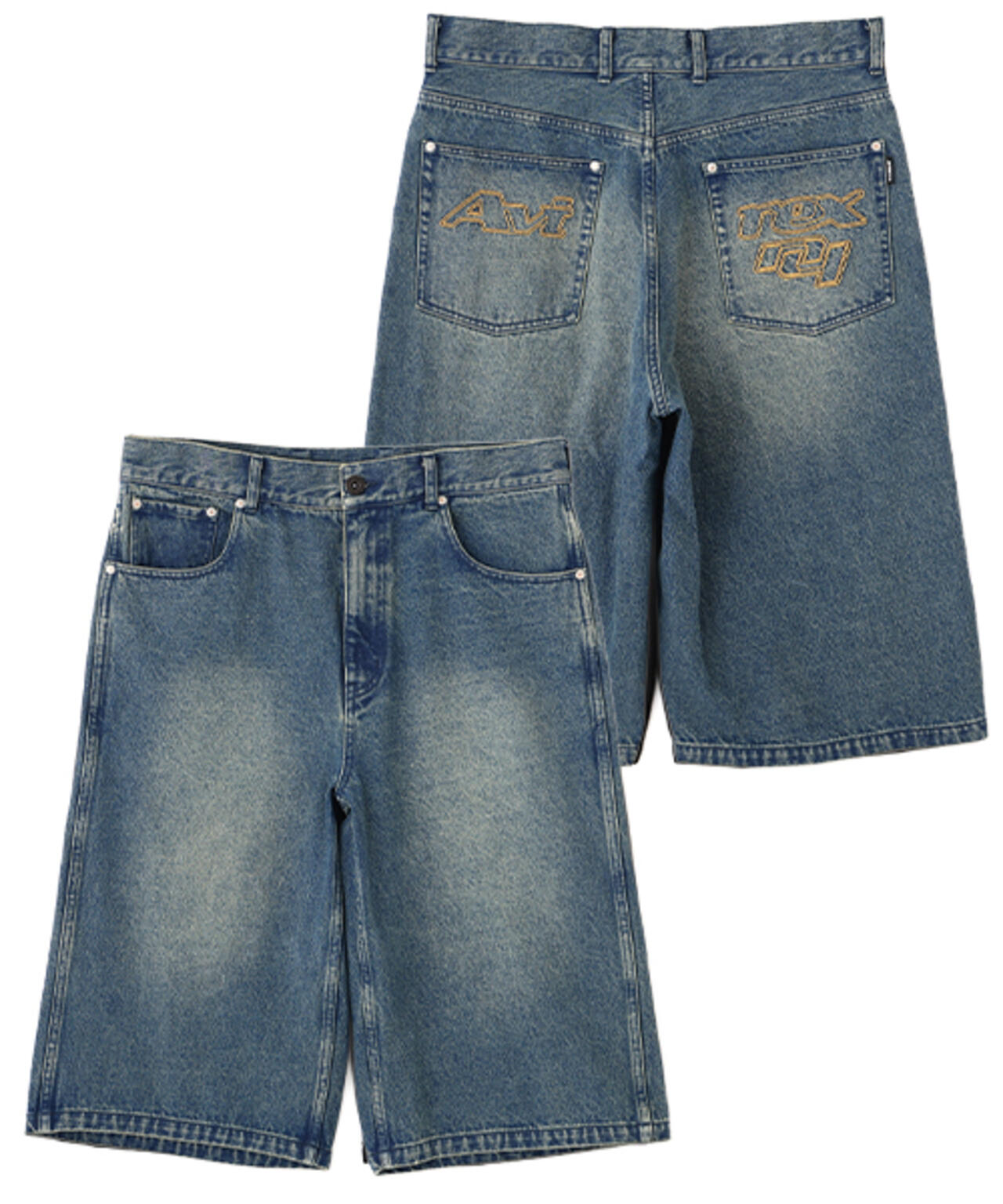 GOALERS EMBROIDERY DENIM SHORTS | AVIREX（アヴィレックス