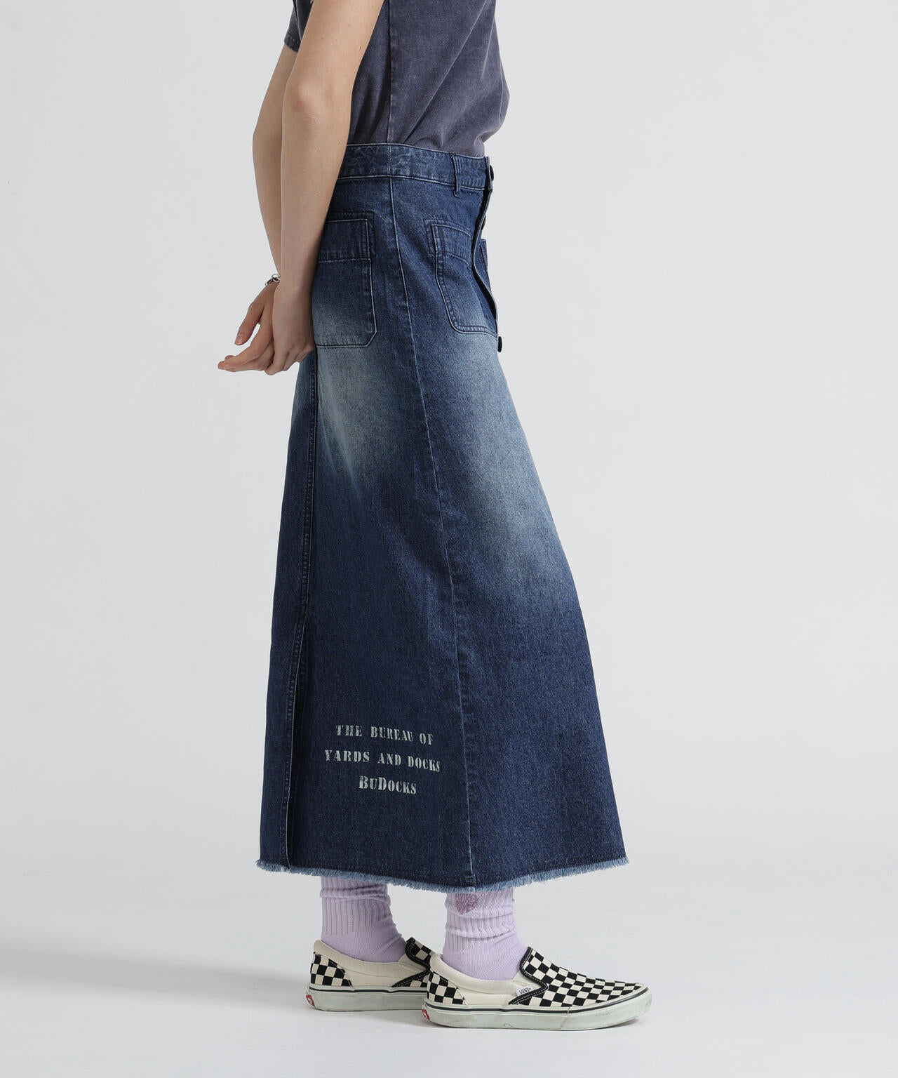 《NAVAL COLLECTION》SAILOR DENIM LONG SKIRT