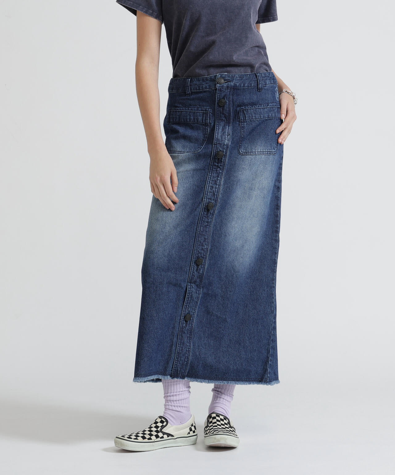 《NAVAL COLLECTION》SAILOR DENIM LONG SKIRT