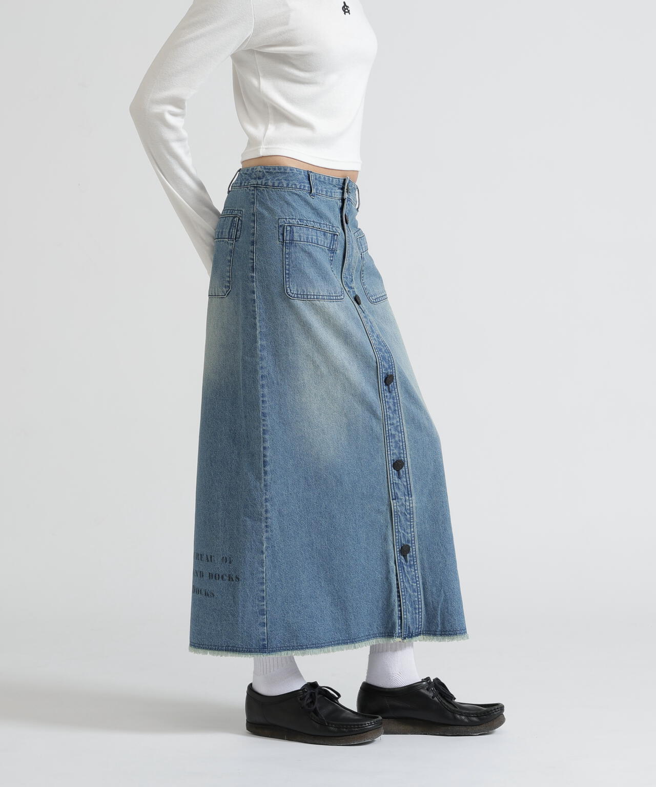 《NAVAL COLLECTION》SAILOR DENIM LONG SKIRT