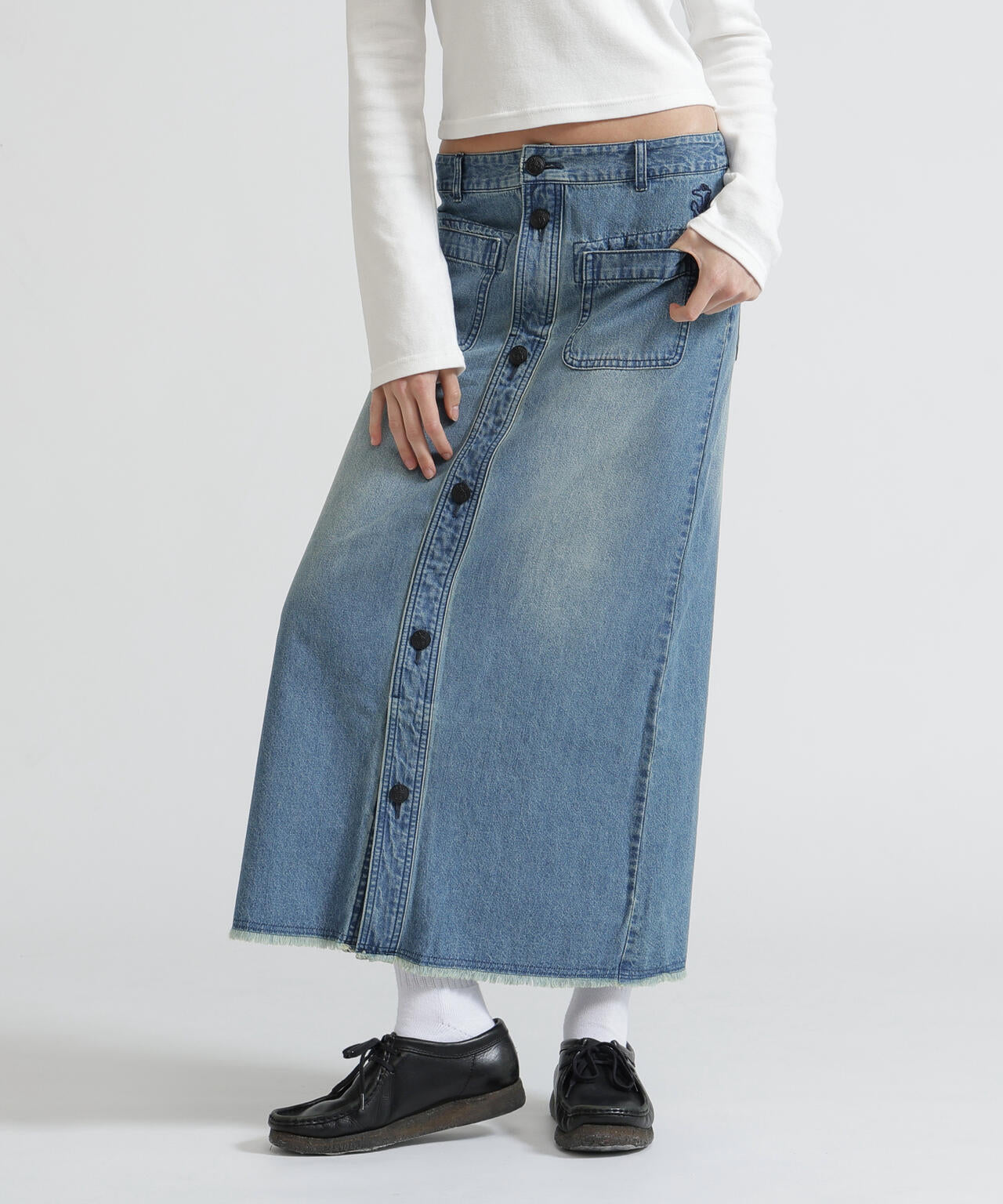 《NAVAL COLLECTION》SAILOR DENIM LONG SKIRT