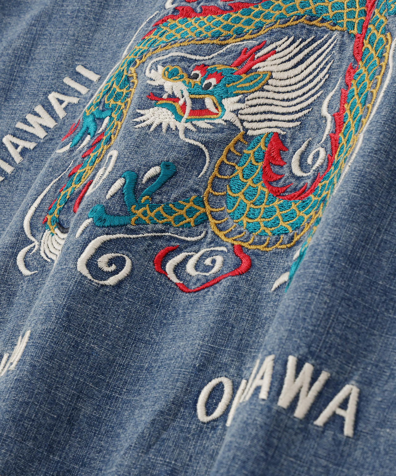 《NAVAL COLLECTION》CHAMBRAY NAVY TOUR LONG SLEEVE SHIRT