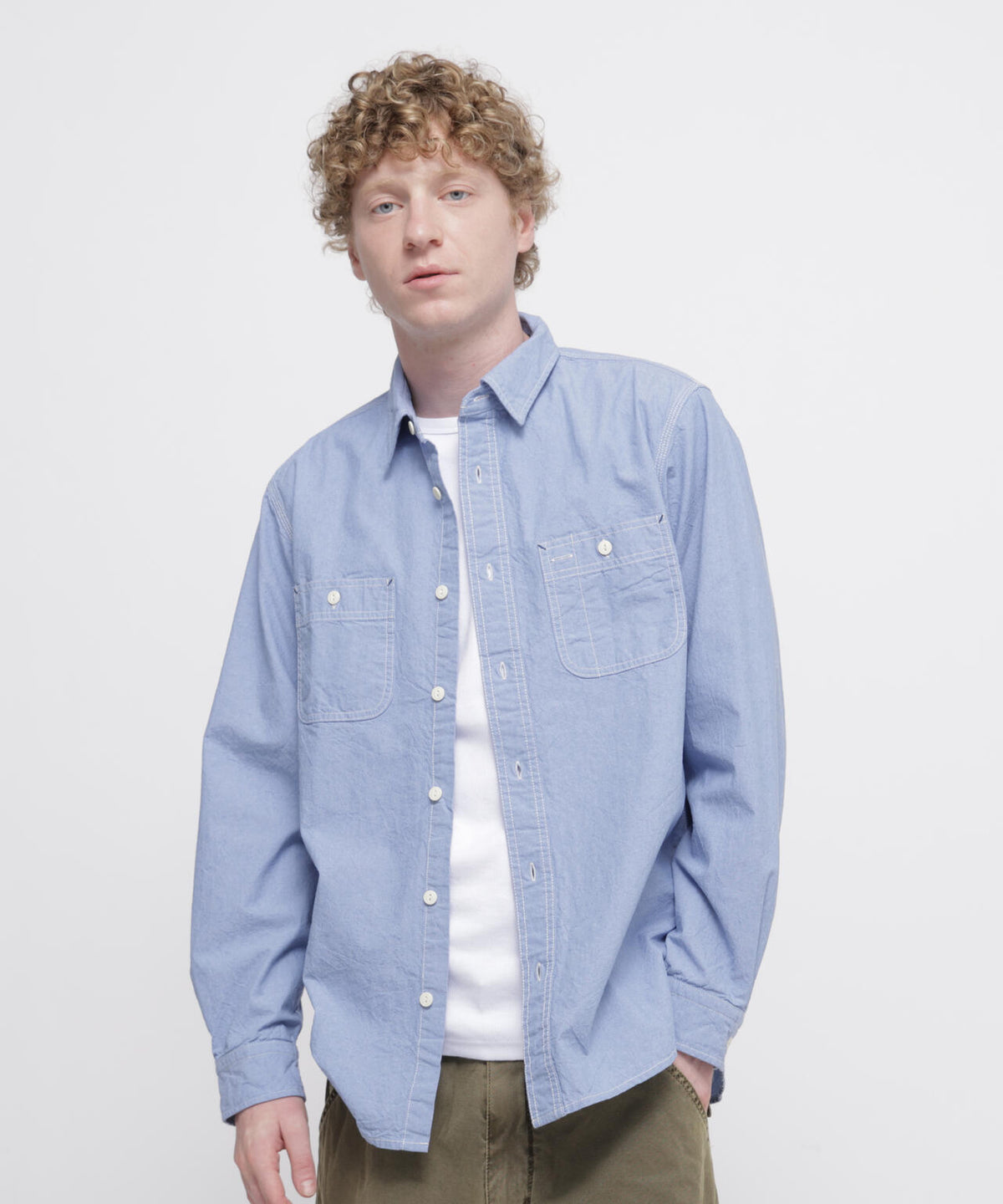 《WEB＆DEPOT限定》CHAMBRAY SHIRT