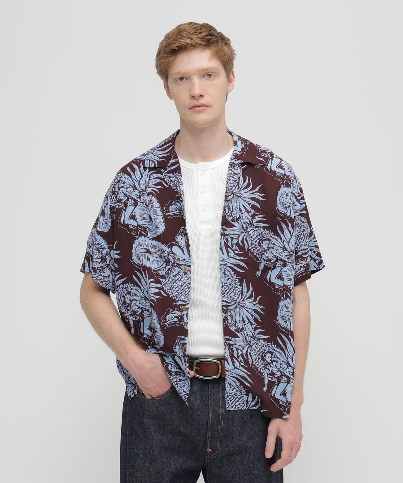 ALOHA SHIRT”PIN-UP＆PINEAPPLE” | AVIREX（アヴィレックス） ｜【公式