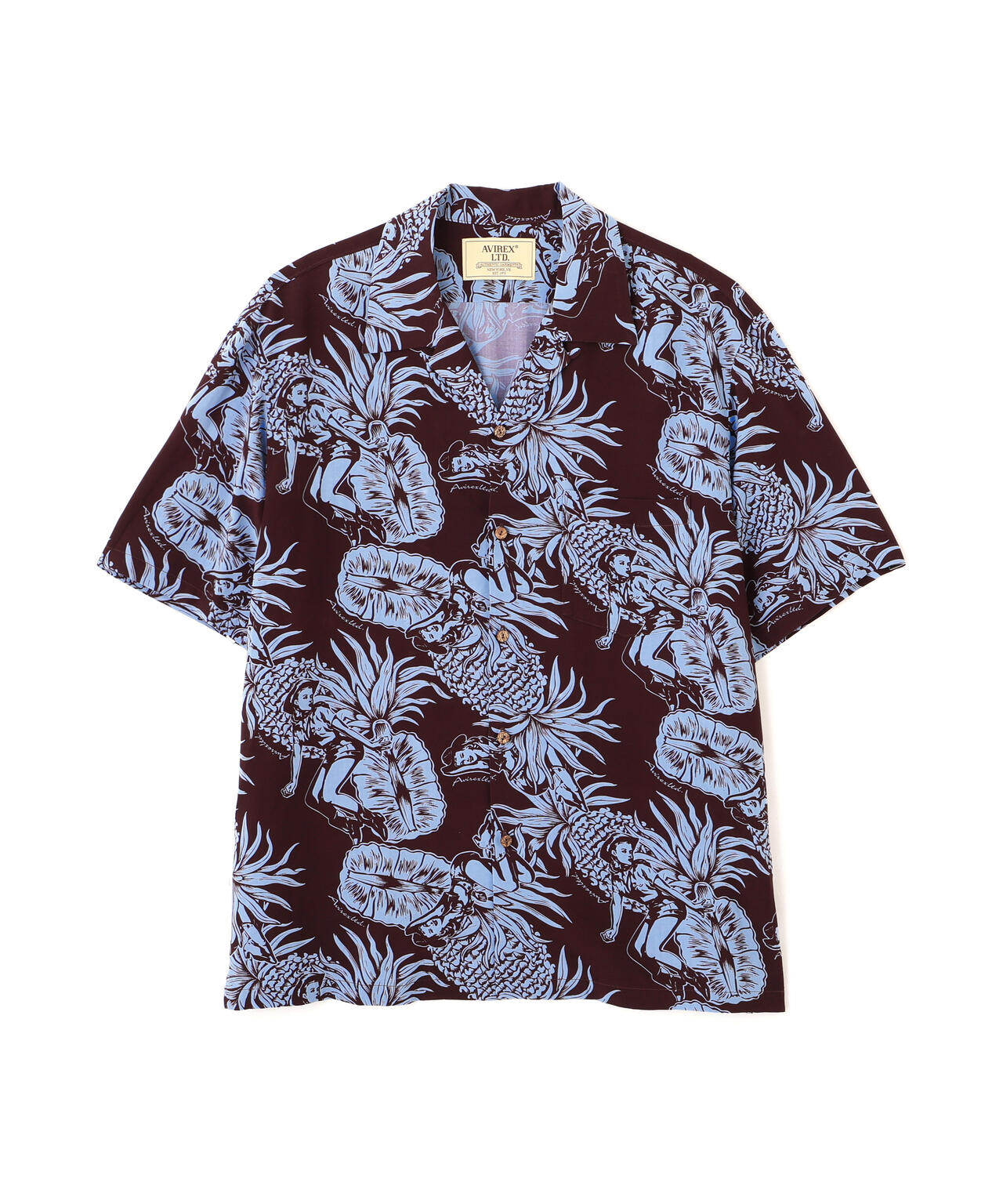 ALOHA SHIRT”PIN-UP＆PINEAPPLE” | AVIREX（アヴィレックス） ｜【公式