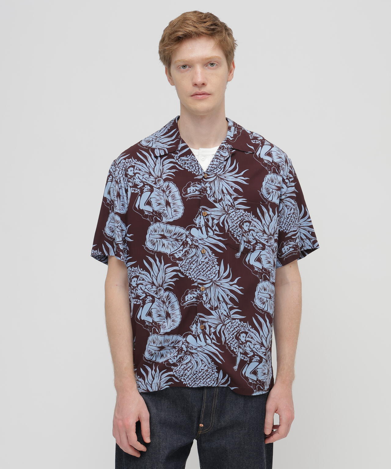 トップス aloha ALOHA SHIRT”PIN-UP＆PINEAPPLE” | AVIREX（アヴィレックス） ｜【公式