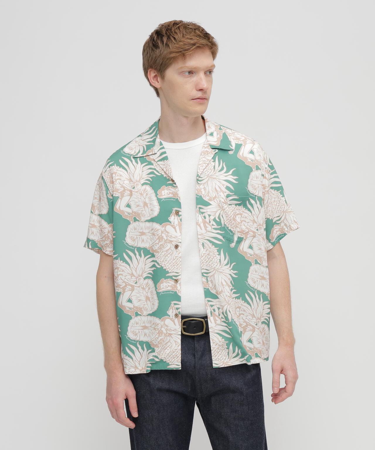 ALOHA SHIRT”PIN-UP＆PINEAPPLE” | AVIREX（アヴィレックス） ｜【公式
