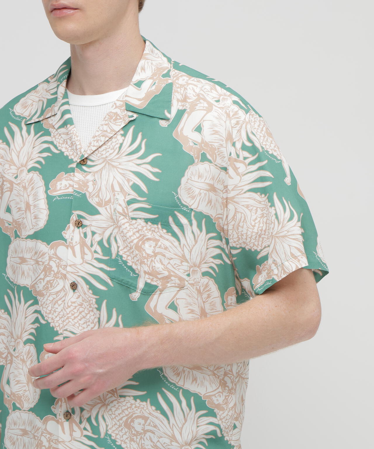 ALOHA SHIRT”PIN-UP＆PINEAPPLE” | AVIREX（アヴィレックス） ｜【公式
