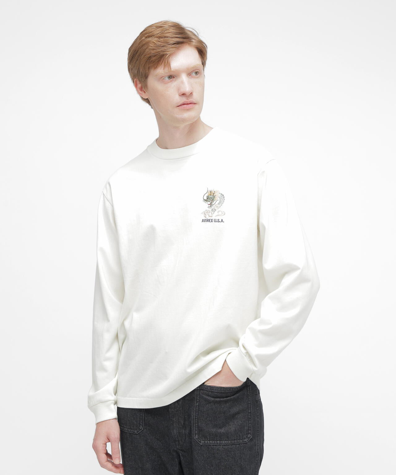《NAVAL COLLECTION》SOUVENIR EMBROIDERY LONG SLEEVE T-SHIRT