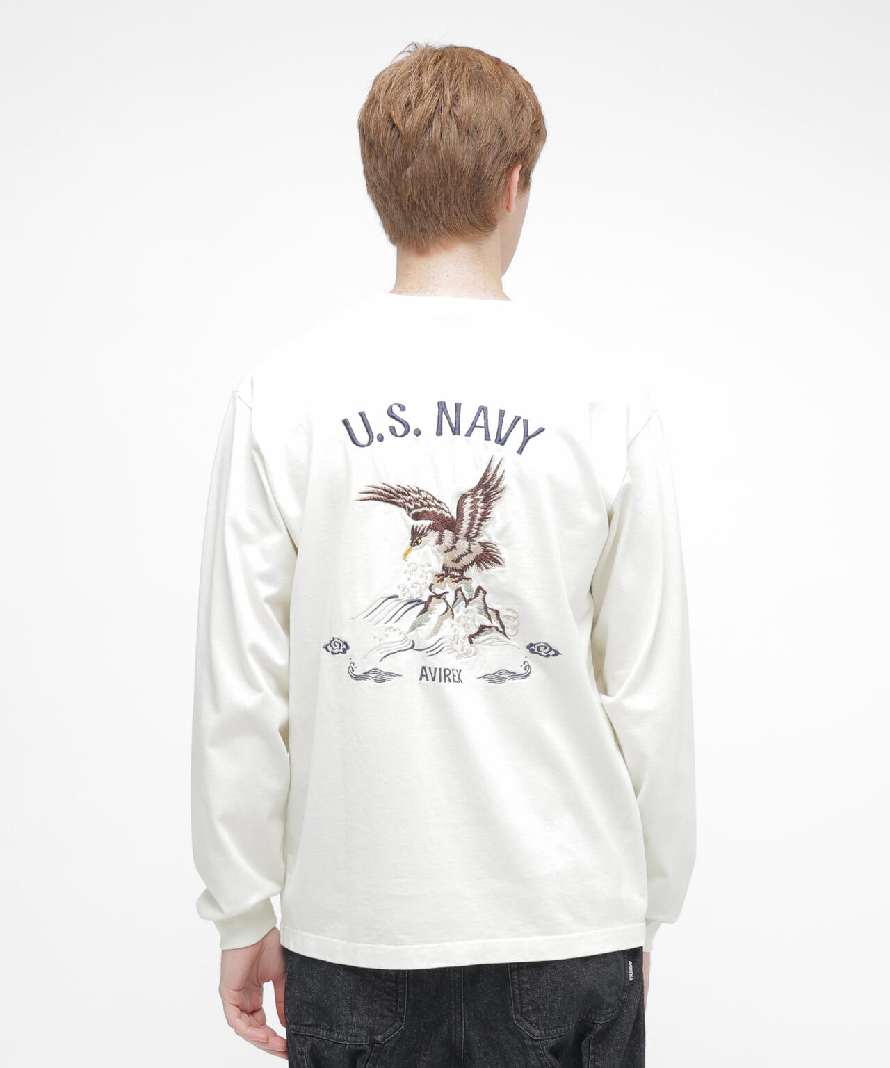 《NAVAL COLLECTION》SOUVENIR EMBROIDERY LONG SLEEVE T-SHIRT