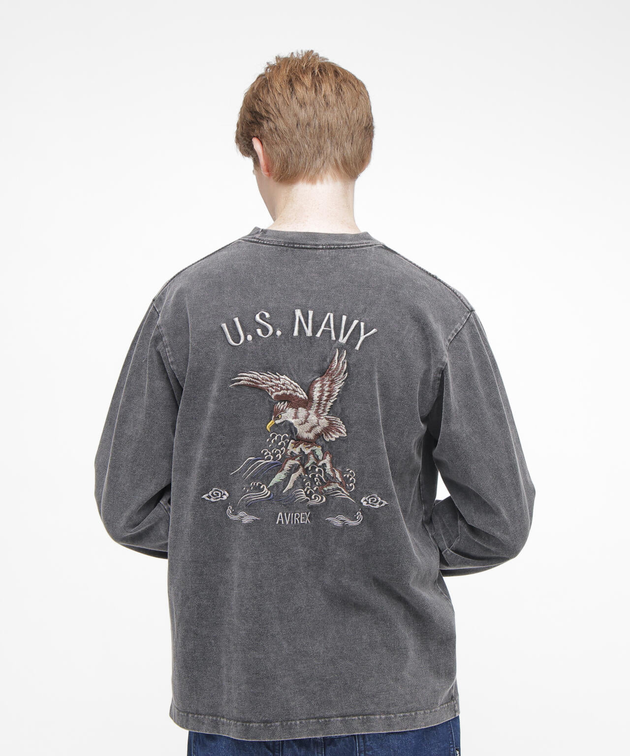 《NAVAL COLLECTION》SOUVENIR EMBROIDERY LONG SLEEVE T-SHIRT