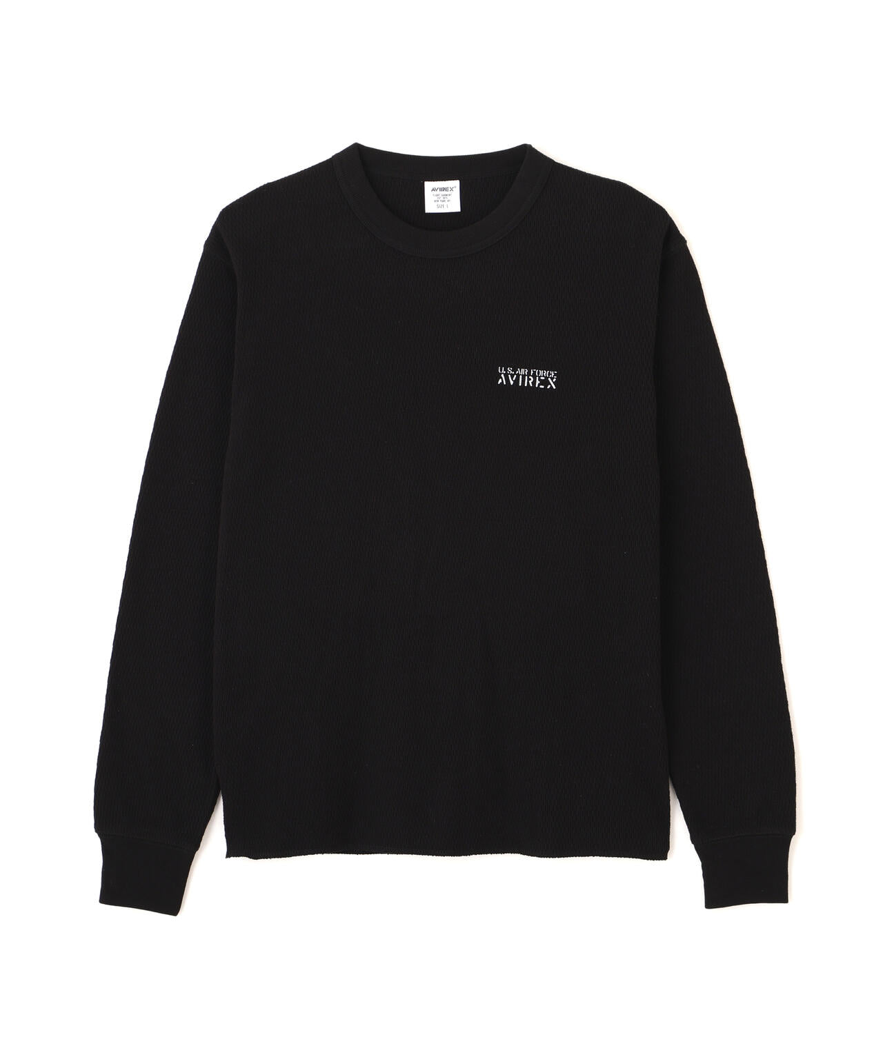 HONEYCOMB WAFFLE L/S CREW T-SHIRT