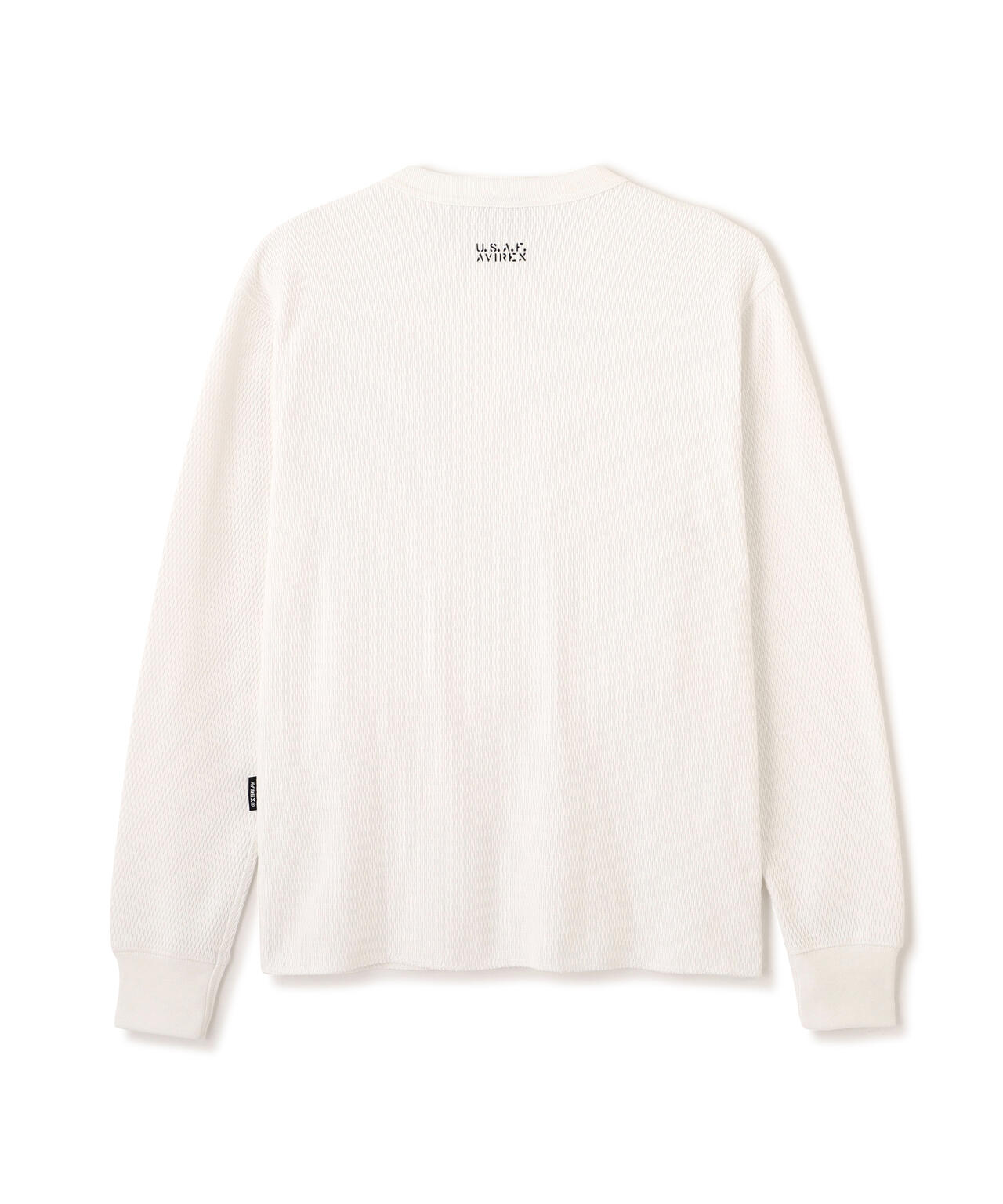 HONEYCOMB WAFFLE L/S CREW T-SHIRT