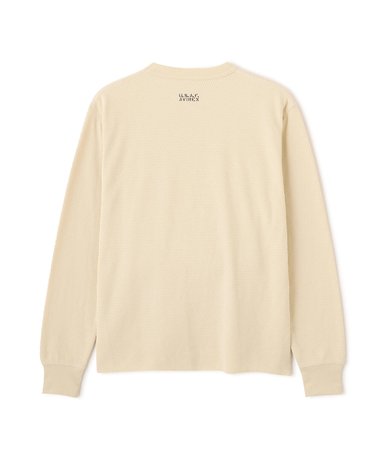 HONEYCOMB WAFFLE L/S CREW T-SHIRT
