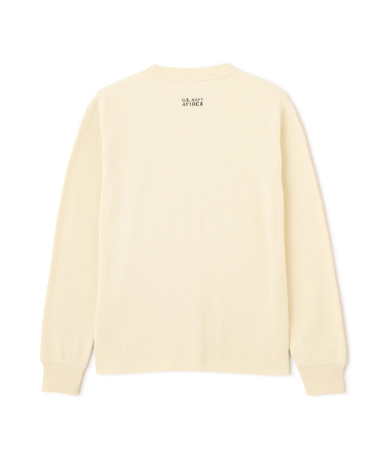HONEYCOMB WAFFLE L/S HENLEY NECK T-SHIRT | AVIREX（アヴィレックス