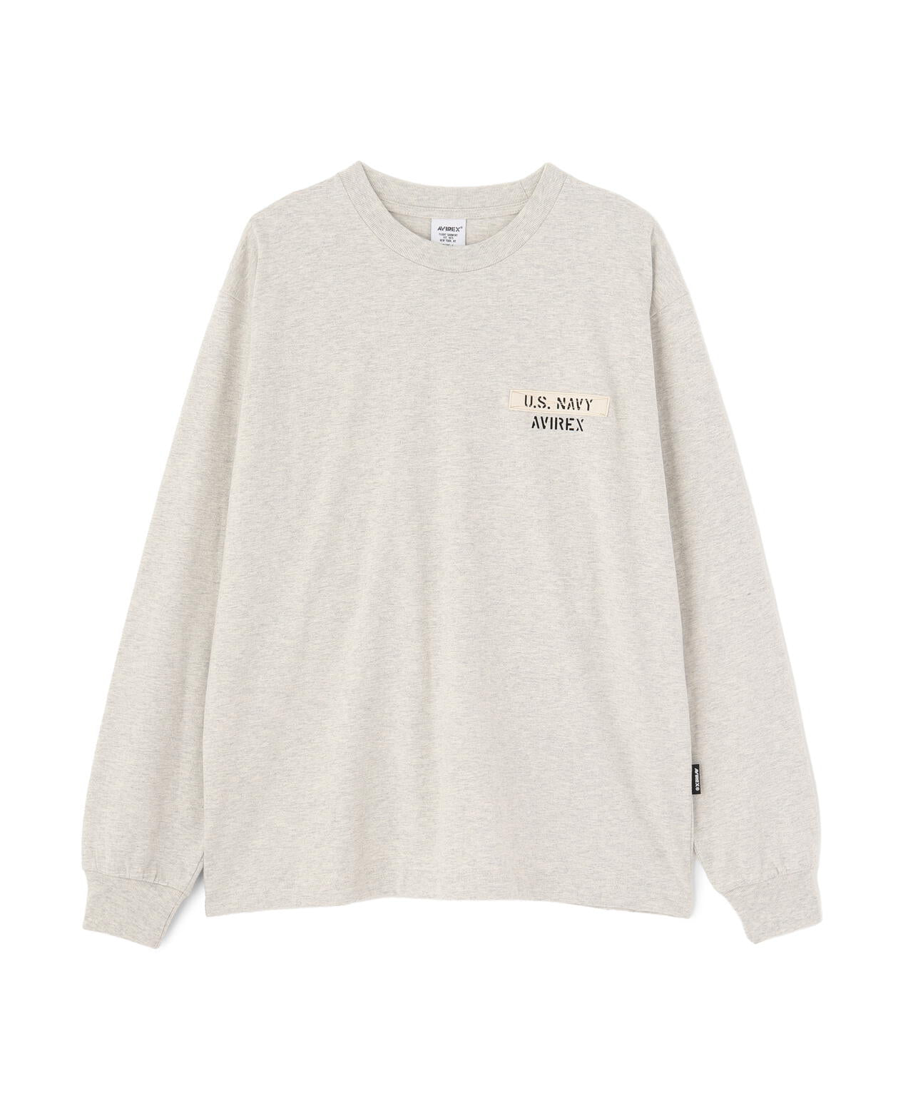 L/S T-SHIRT ”NAVY STENCIL”