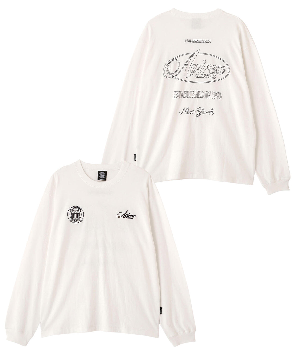 STITCH EMBROIDERY LOGO L/S T-SHIRT
