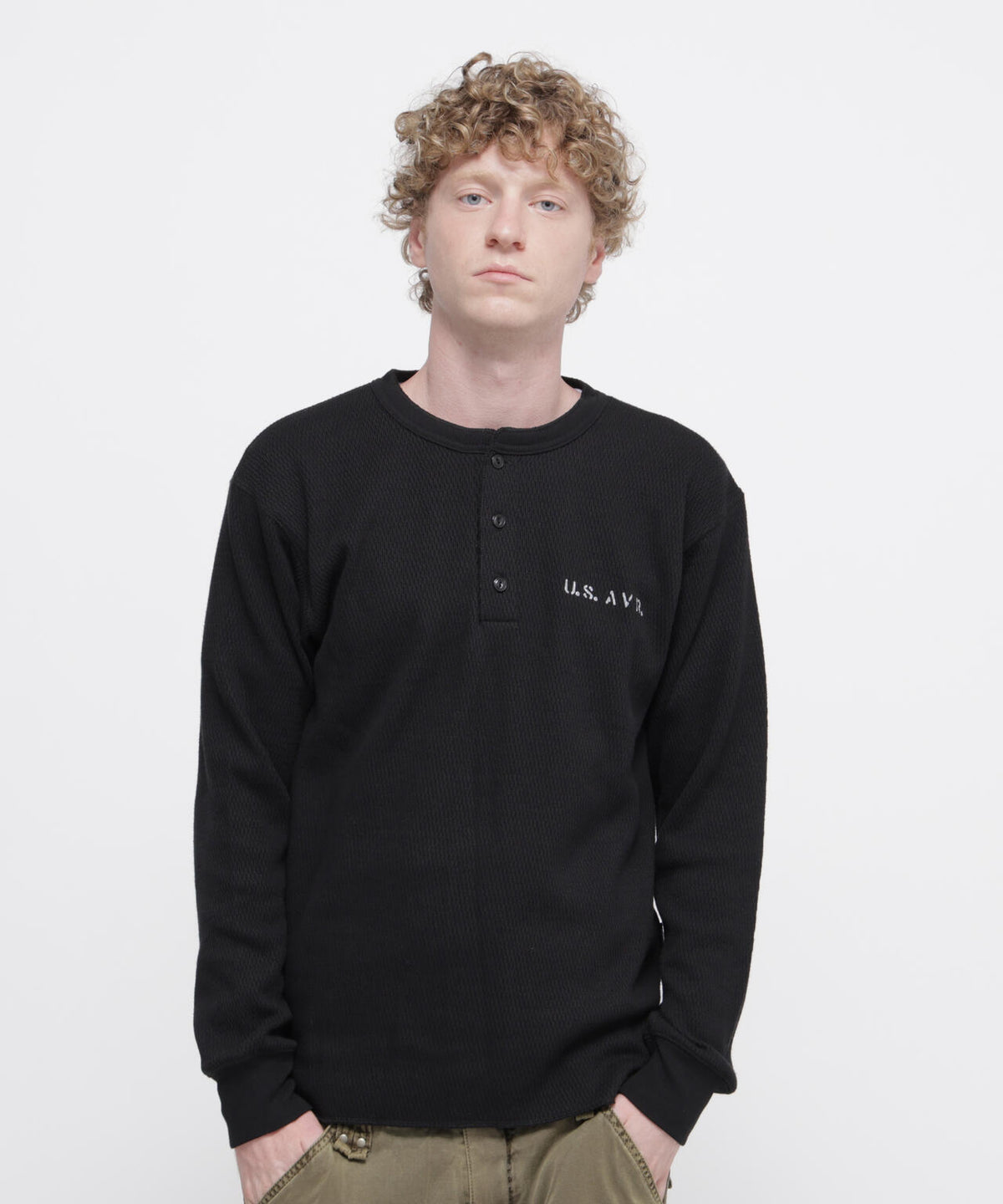 《WEB&DEPOT限定》HONEYCOMB HENRY WAFFLE L/S T-SHIRT