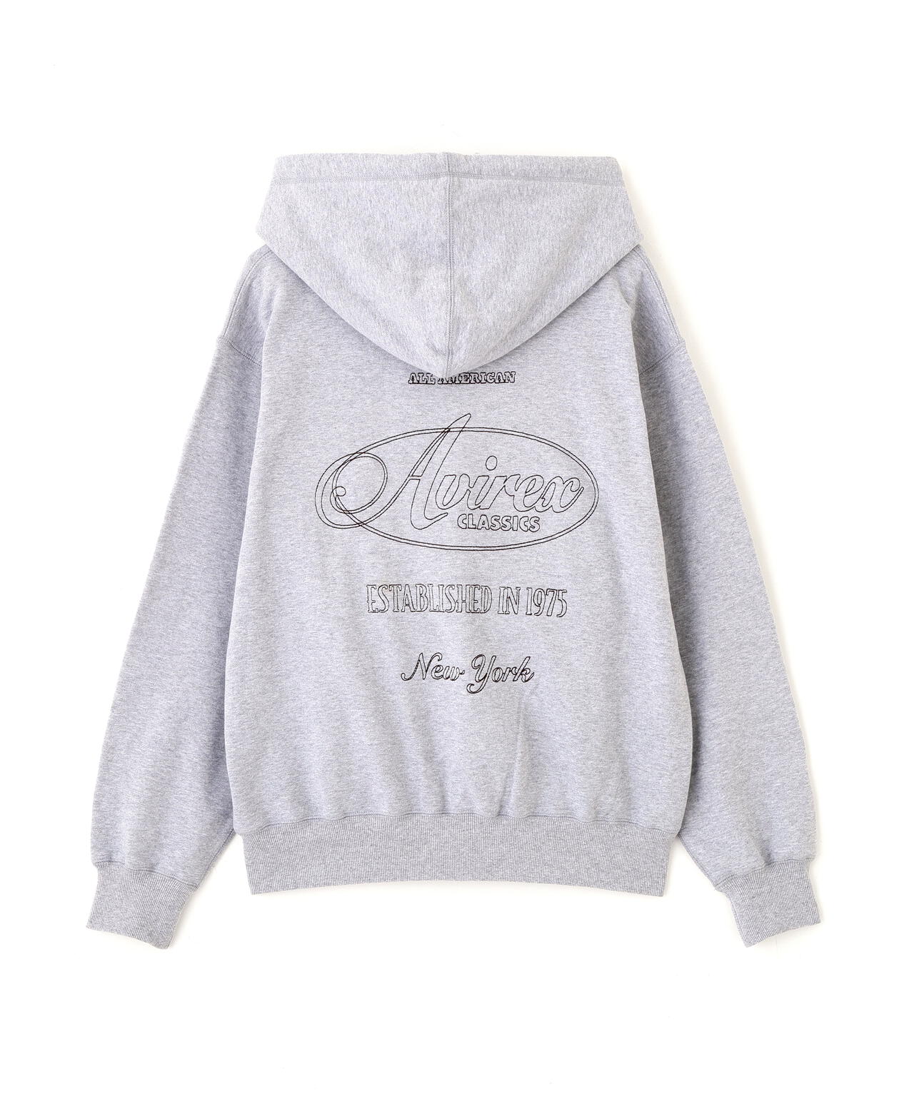 STITCH EMBROIDERY LOGO ZIP PARKA | AVIREX（アヴィレックス