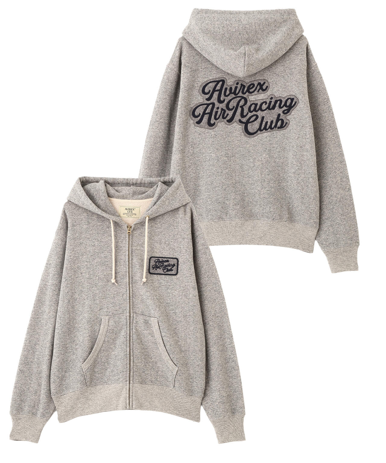 A.A.R.C》CHENILLE EMB. CLASSIC ZIP HOODIE | AVIREX（アヴィレックス