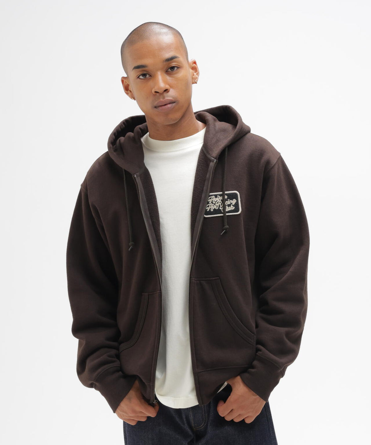 《A.A.R.C》CHENILLE EMB. CLASSIC ZIP HOODIE